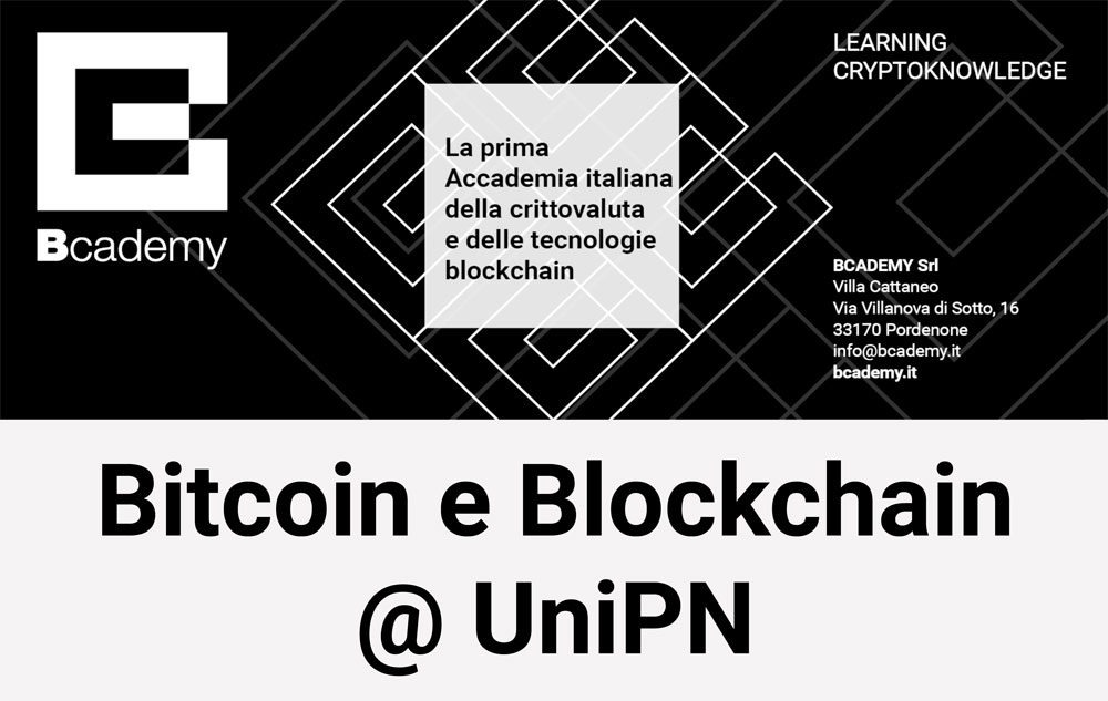 Corso “Bitcoin e Blockchain @UniPN”