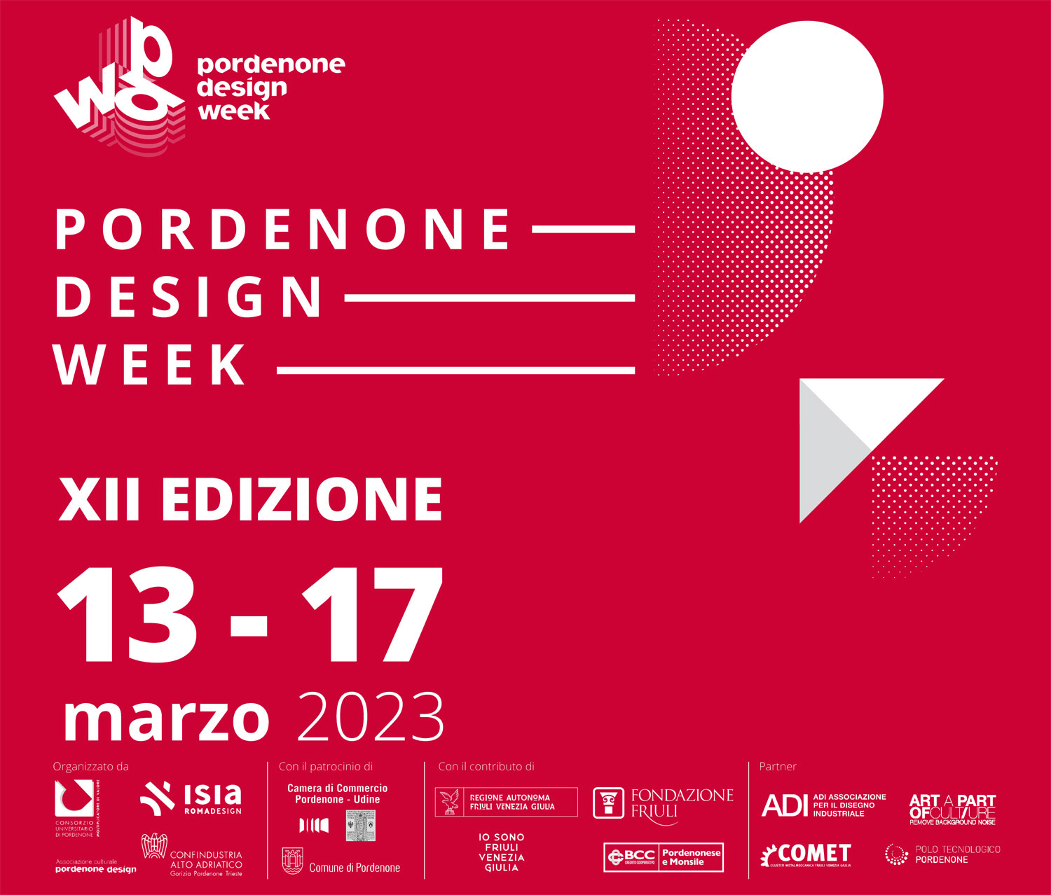 Pordenone capitale del Design: dal 13 al 17 marzo la 12^ edizione della Pordenone Design Week
